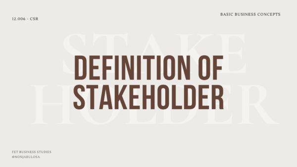 Header image for article on definition of stakeholder in business, define business terms