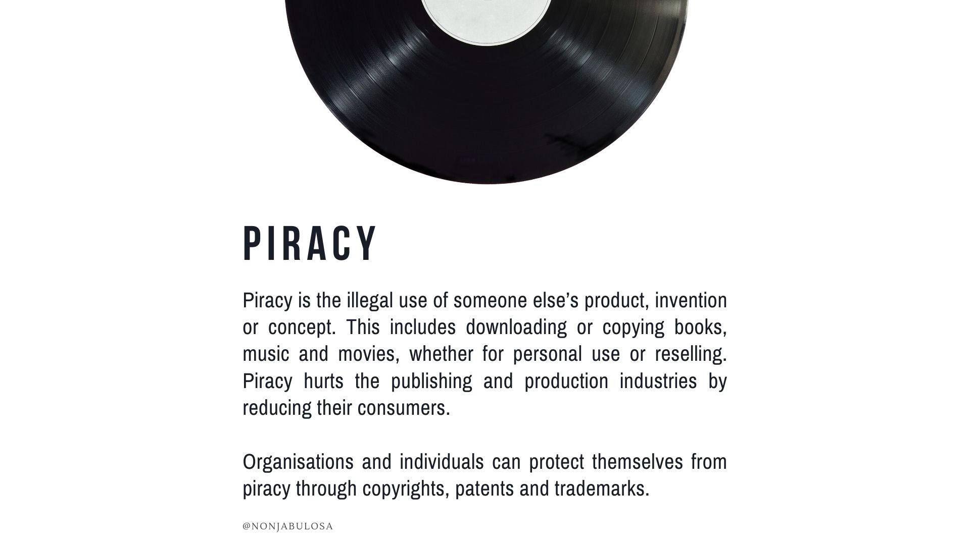 List of South African Contemporary Socio-Economic Issues - Definition and explanation of piracy