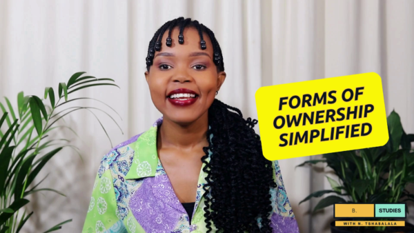 South African forms of ownership explained and simplified for business studies learners, grade 10-12, CAPS aligned. With photo of business studies teacher.